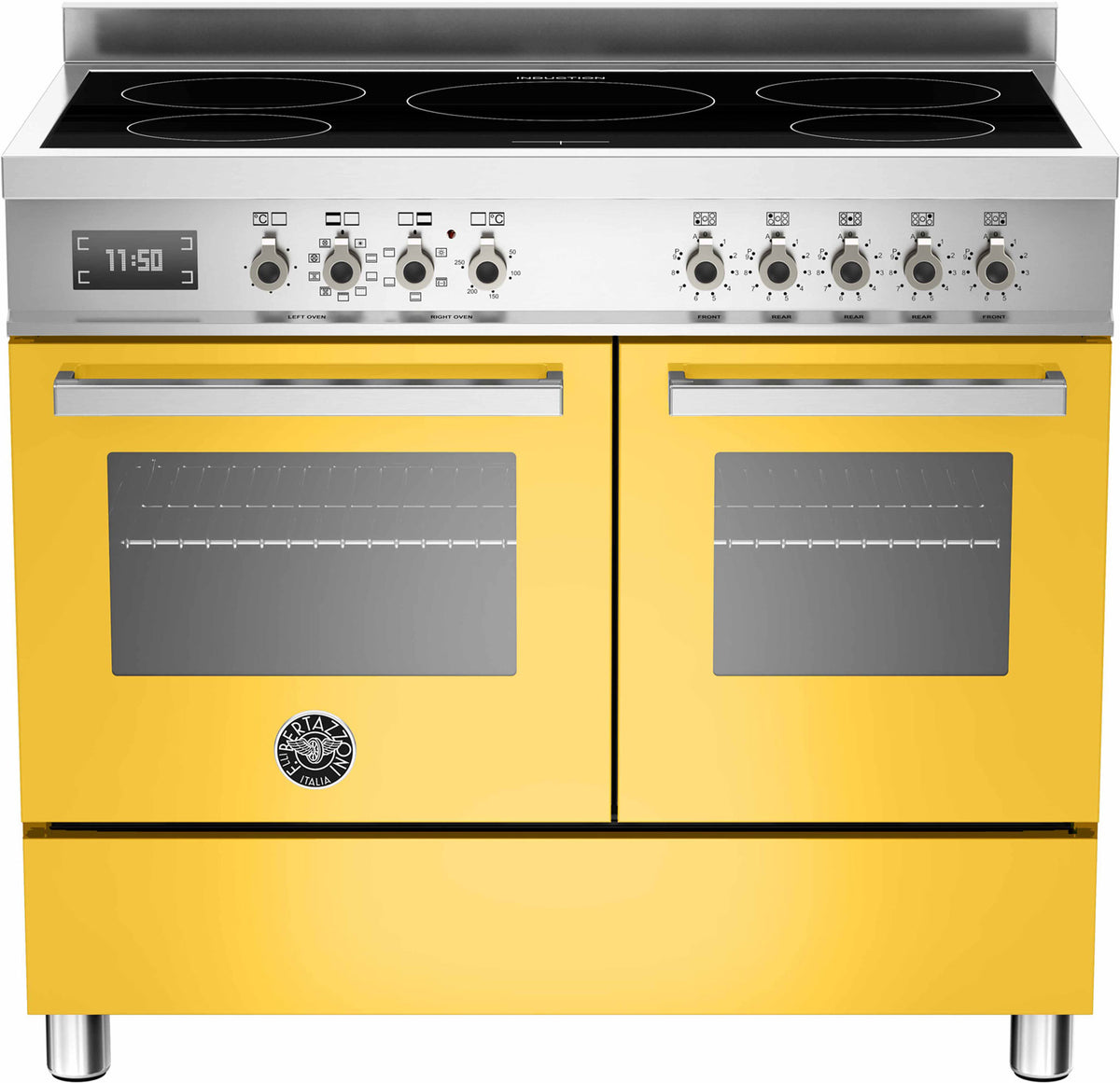 Bertazzoni Pro105I2Egit Double Oven Induction 100Cm Range Cooker In Yellow