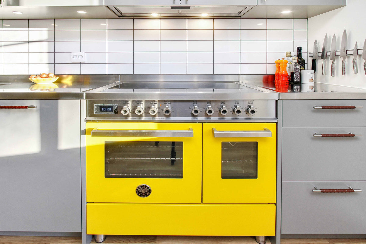 Bertazzoni Pro105I2Egit Double Oven Induction 100Cm Range Cooker In Yellow